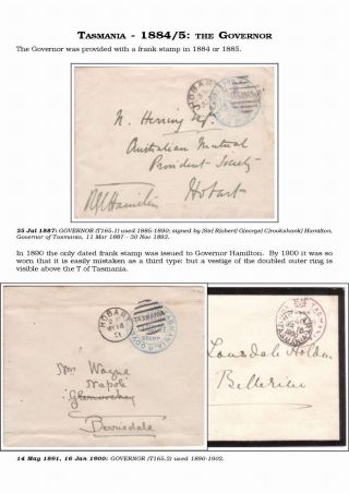 AUSTRALISCHE BERECHTIGTE POST 1830-1920 – Blatt 87
