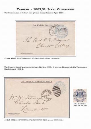 AUSTRALISCHE BERECHTIGTE POST 1830-1920 – Blatt 88