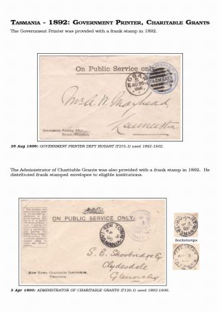 AUSTRALISCHE BERECHTIGTE POST 1830-1920 – Blatt 90