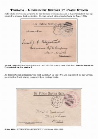 AUSTRALISCHE BERECHTIGTE POST 1830-1920 – Blatt 91