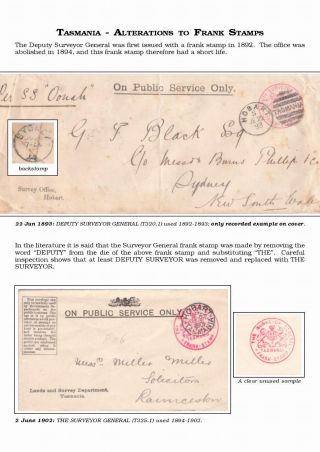 AUSTRALISCHE BERECHTIGTE POST 1830-1920 – Blatt 93