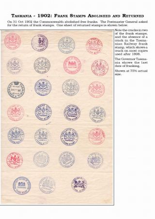 AUSTRALISCHE BERECHTIGTE POST 1830-1920 – Blatt 96