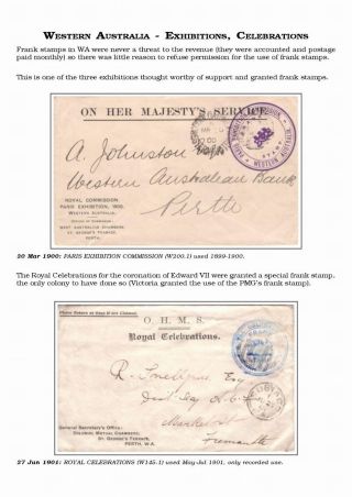 AUSTRALISCHE BERECHTIGTE POST 1830-1920 – Blatt 107