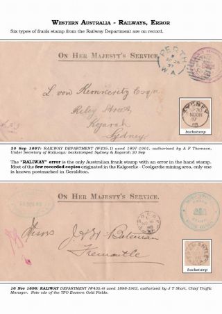 AUSTRALISCHE BERECHTIGTE POST 1830-1920 – Blatt 108