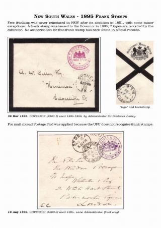 AUSTRALISCHE BERECHTIGTE POST 1830-1920 – Blatt 111