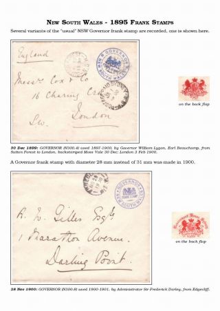 AUSTRALISCHE BERECHTIGTE POST 1830-1920 – Blatt 112