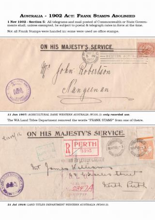 AUSTRALISCHE BERECHTIGTE POST 1830-1920 – Blatt 116