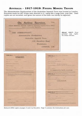 AUSTRALISCHE BERECHTIGTE POST 1830-1920 – Blatt 128