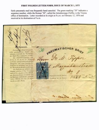 ROHRPOST IN WIEN, PRAG UND KARLSBAD (1875-1944) – Blatt 4