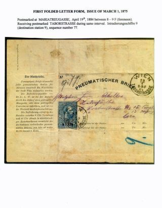 ROHRPOST IN WIEN, PRAG UND KARLSBAD (1875-1944) – Blatt 6