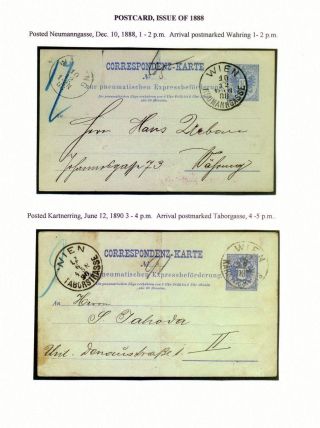 ROHRPOST IN WIEN, PRAG UND KARLSBAD (1875-1944) – Blatt 13