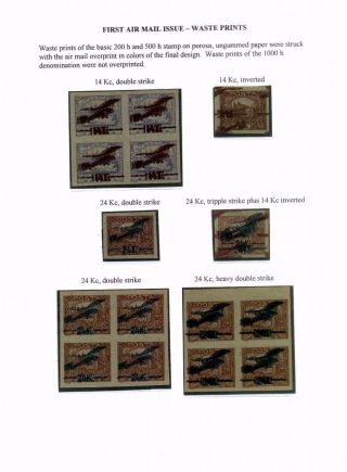 CZECHOSLOVAK AIR MAIL (1921-1950) – sheet 5