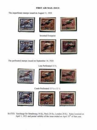 CZECHOSLOVAK AIR MAIL (1921-1950) – sheet 6