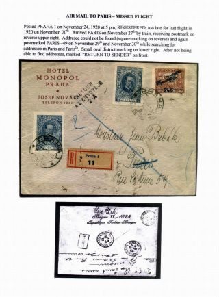 CZECHOSLOVAK AIR MAIL (1921-1950) – sheet 9