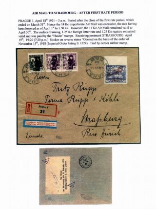CZECHOSLOVAK AIR MAIL (1921-1950) – sheet 10