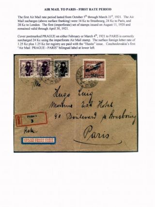 CZECHOSLOVAK AIR MAIL (1921-1950) – sheet 11
