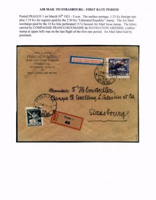 CZECHOSLOVAK AIR MAIL (1921-1950) – sheet 12