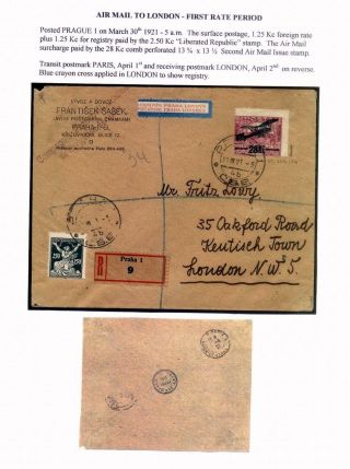 CZECHOSLOVAK AIR MAIL (1921-1950) – sheet 14
