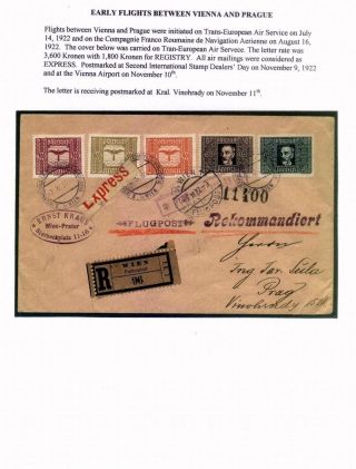CZECHOSLOVAK AIR MAIL (1921-1950) – sheet 16