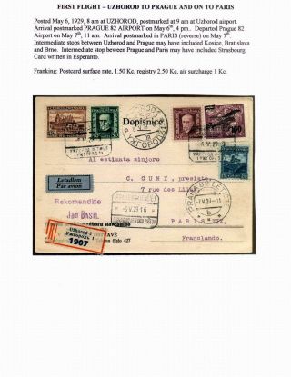 CZECHOSLOVAK AIR MAIL (1921-1950) – sheet 37