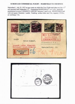 CZECHOSLOVAK AIR MAIL (1921-1950) – sheet 38