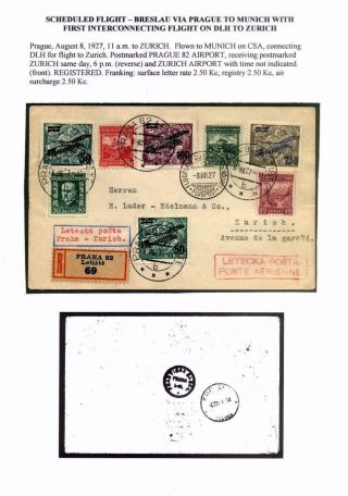 CZECHOSLOVAK AIR MAIL (1921-1950) – sheet 39