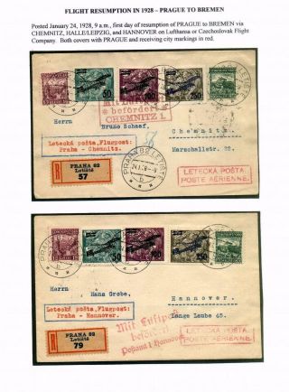 CZECHOSLOVAK AIR MAIL (1921-1950) – sheet 41