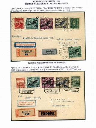 CZECHOSLOVAK AIR MAIL (1921-1950) – sheet 43
