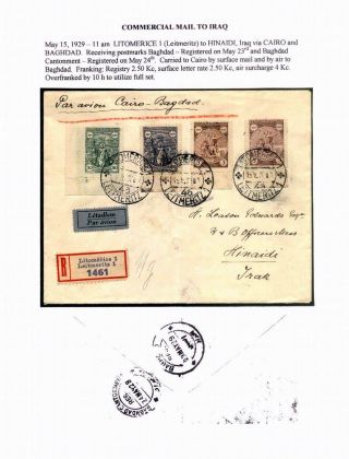 CZECHOSLOVAK AIR MAIL (1921-1950) – sheet 45