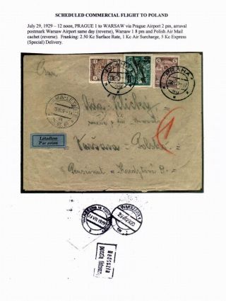CZECHOSLOVAK AIR MAIL (1921-1950) – sheet 46