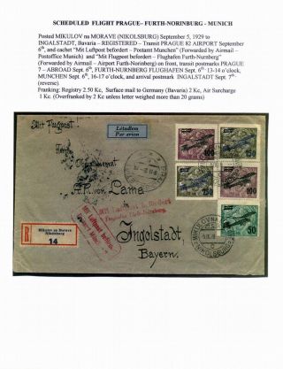 CZECHOSLOVAK AIR MAIL (1921-1950) – sheet 48