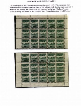 CZECHOSLOVAK AIR MAIL (1921-1950) – sheet 62