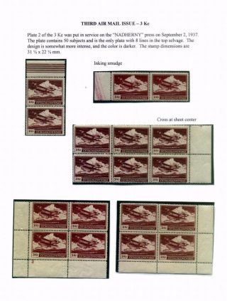CZECHOSLOVAK AIR MAIL (1921-1950) – sheet 66