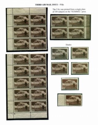 CZECHOSLOVAK AIR MAIL (1921-1950) – sheet 70