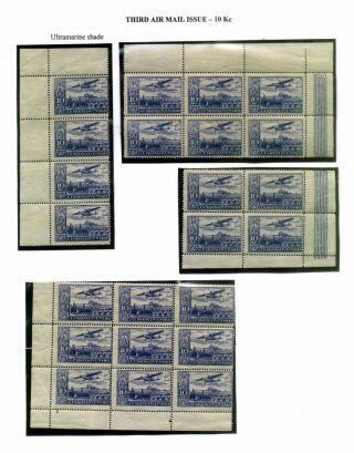 CZECHOSLOVAK AIR MAIL (1921-1950) – sheet 72