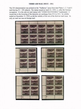 CZECHOSLOVAK AIR MAIL (1921-1950) – sheet 74