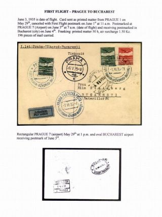 CZECHOSLOVAK AIR MAIL (1921-1950) – sheet 102