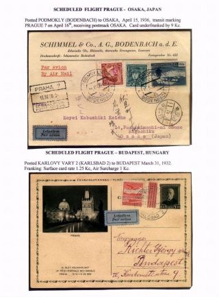 CZECHOSLOVAK AIR MAIL (1921-1950) – sheet 105