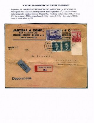 CZECHOSLOVAK AIR MAIL (1921-1950) – sheet 108