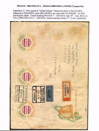 CZECHOSLOVAK AIR MAIL (1921-1950) – sheet 109