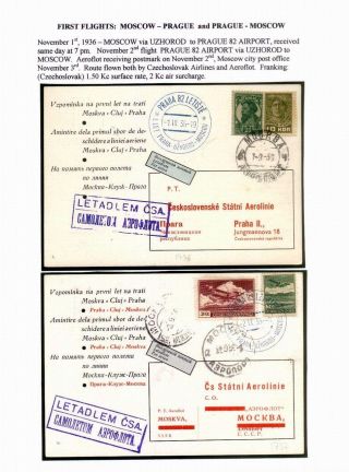CZECHOSLOVAK AIR MAIL (1921-1950) – sheet 111