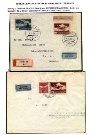 CZECHOSLOVAK AIR MAIL (1921-1950) – sheet 117