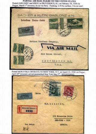 CZECHOSLOVAK AIR MAIL (1921-1950) – sheet 118