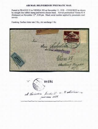 CZECHOSLOVAK AIR MAIL (1921-1950) – sheet 119