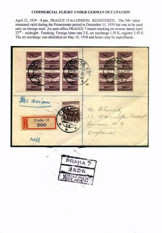 CZECHOSLOVAK AIR MAIL (1921-1950) – sheet 120