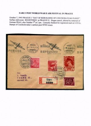 CZECHOSLOVAK AIR MAIL (1921-1950) – sheet 123