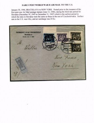 CZECHOSLOVAK AIR MAIL (1921-1950) – sheet 125