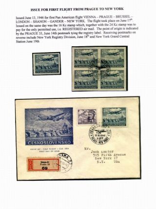 CZECHOSLOVAK AIR MAIL (1921-1950) – sheet 126