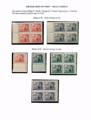 CZECHOSLOVAK AIR MAIL (1921-1950) – sheet 130