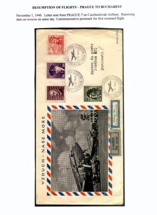 CZECHOSLOVAK AIR MAIL (1921-1950) – sheet 133
